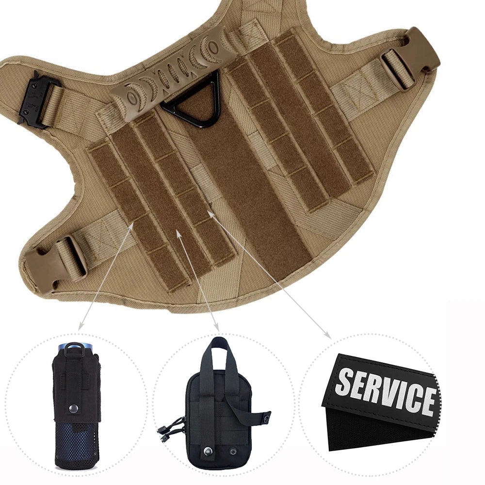 Militär hundsele K9 koppelset.