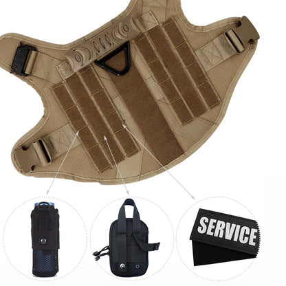 Militär hundsele K9 koppelset.