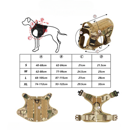 Militär hundsele K9 koppelset.