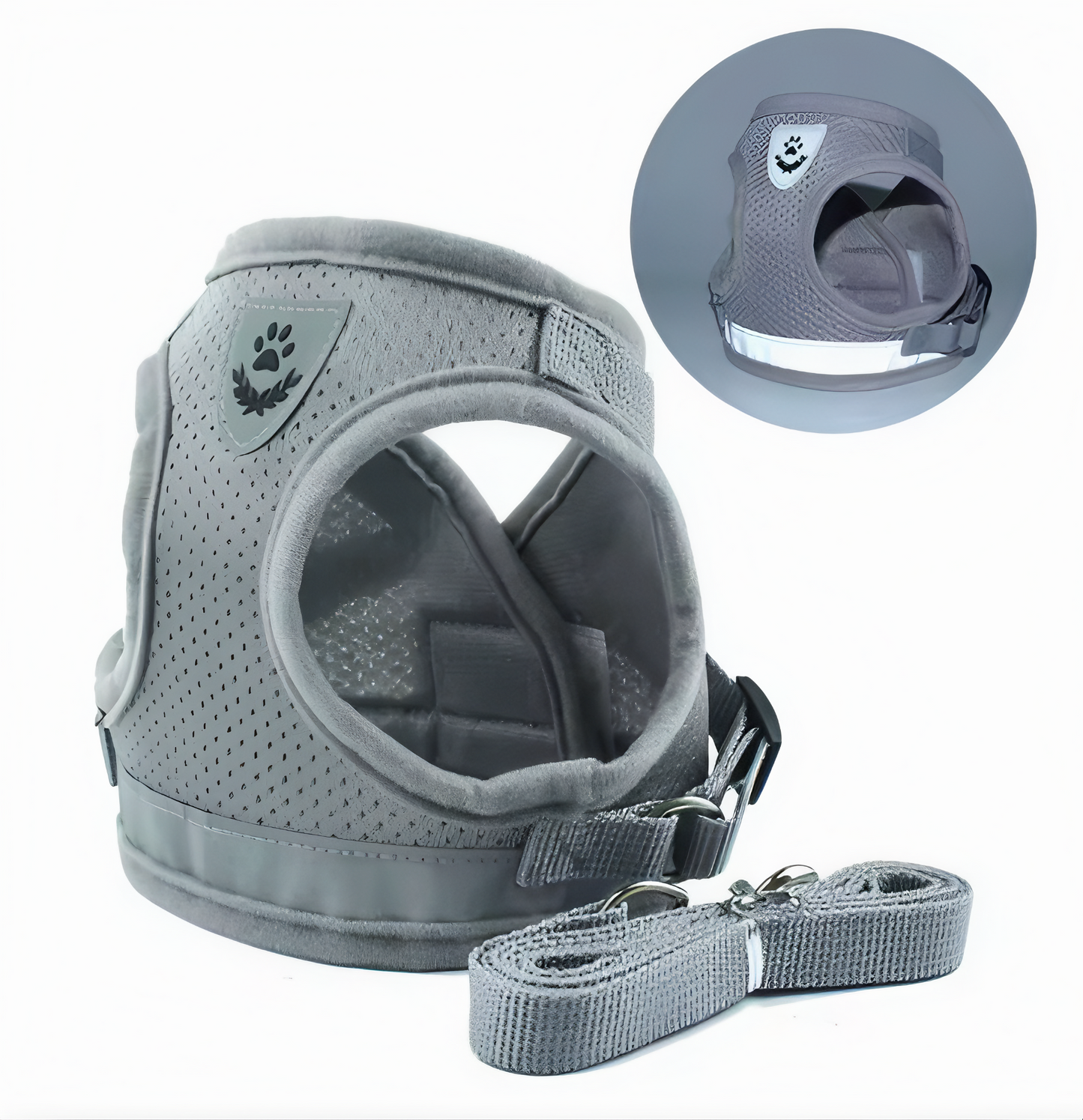Säkerhetssele med reflex och koppelset för valpar, små och medelstora hundar